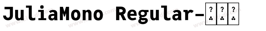 JuliaMono Regular字体转换